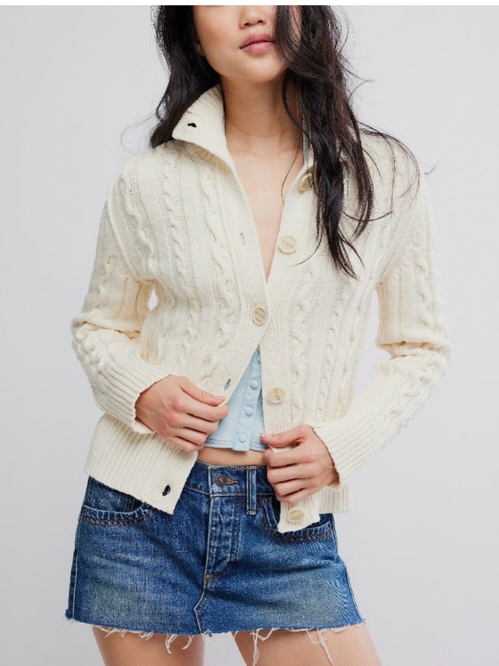 Free People/We The Free Cable Car Cardi NWT